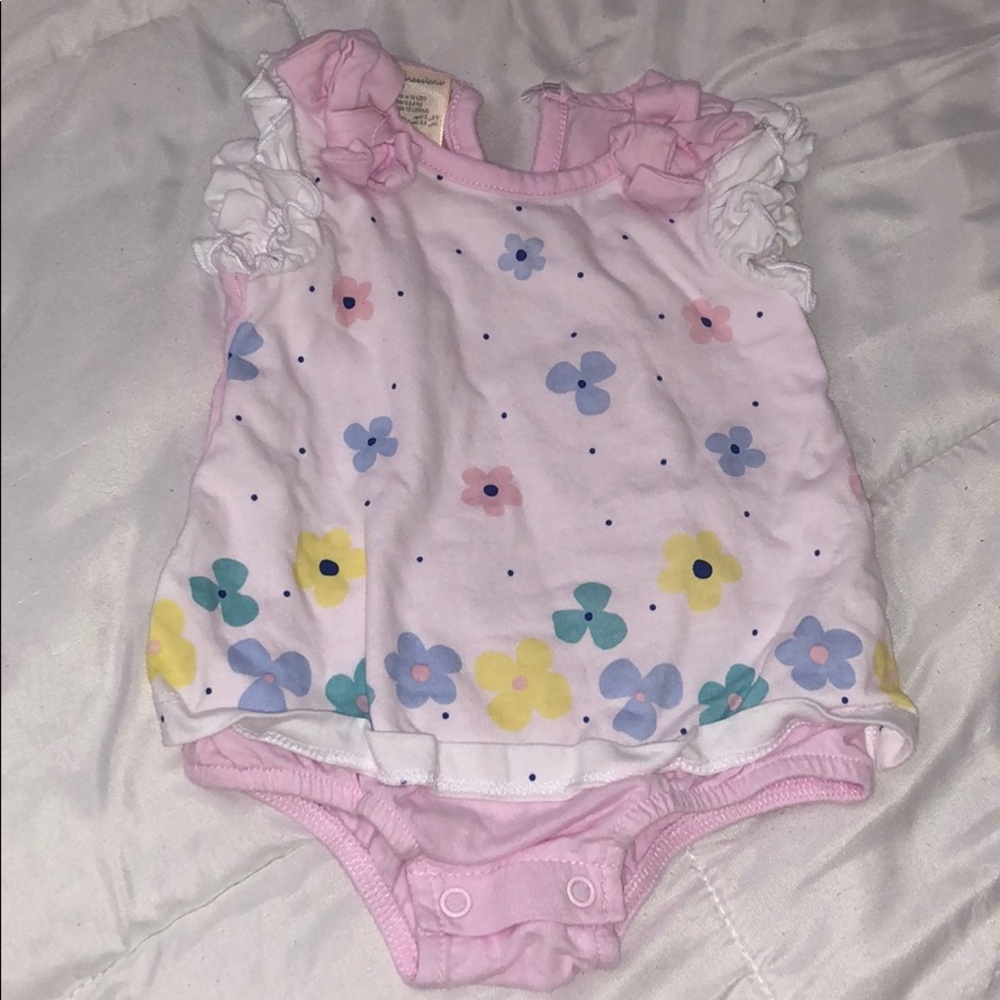 First Impressions 0-3 months bodysuit dress.